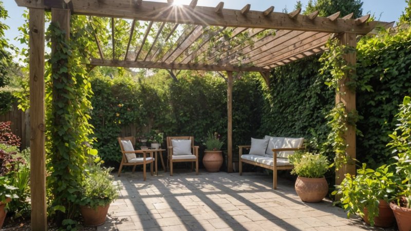 DIY, pergola, hage, uterom, boligforbedring