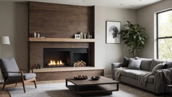 moderne peis, gjør det selv, hjemmeforbedring, koselig design, enkel estetikk