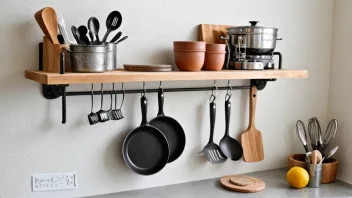 DIY hyllesystem, hjemforbedring, kjøkkenorganisering, trearbeid, interiørdesign