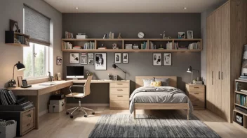 tenåringsrom, funksjonell design, plassoptimalisering, tenåringsbehov, lagringsløsninger