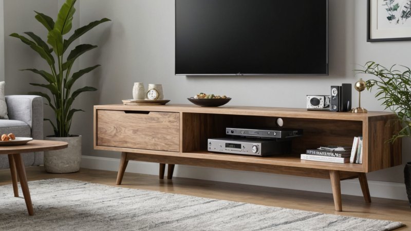 DIY TV-benk, hjemmeforbedring, møbeldesign, snekring, interiørdesign