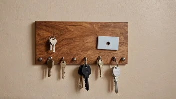 DIY nøkkelholder, hjemmeorganisering, snekring, hjemmeforbedring, DIY prosjekter