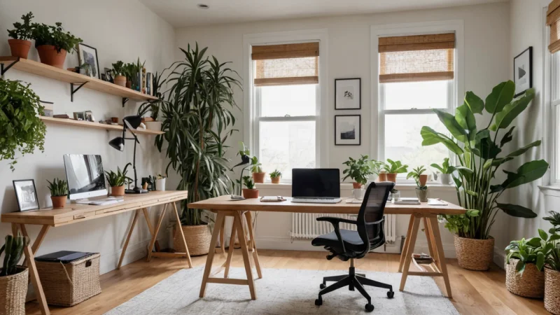 hjemmekontor, produktivitet, ergonomi, interiørdesign, inspirasjon til arbeidsplass